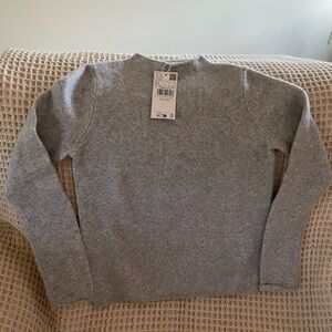Gray Crew Neck Sweater